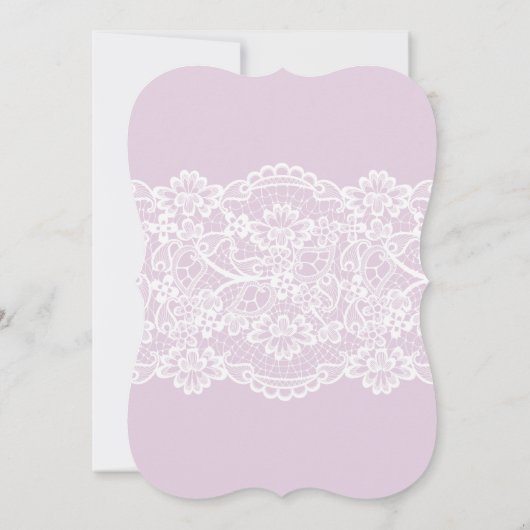 Alice in Wonderland bruidsdouche uitnodiging lila (Achterkant)