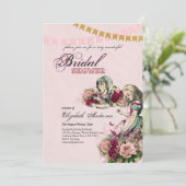 Alice in Wonderland Bruidsuitnodiging Theepartij Kaart (Staand voorkant)