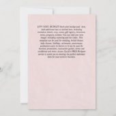 Alice in Wonderland Bruidsuitnodiging Theepartij Kaart (Achterkant)