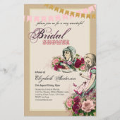Alice in Wonderland Bruidsuitnodiging Theepartij U Flyer (Voorkant)