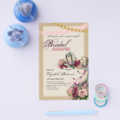 Alice in Wonderland Bruidsuitnodiging Theepartij U Flyer (Enkel)