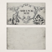  Alice in Wonderland Bruiloft Drink Kaarten Visitekaartje (Voorkant /achterkant)