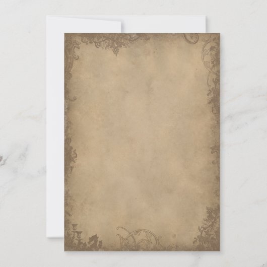  Alice in Wonderland bruiloft Kaart (Achterkant)