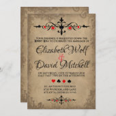  Alice in Wonderland bruiloft Kaart (Voorkant / Achterkant)