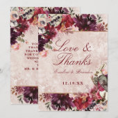 Alice in Wonderland Bruiloft Liefde en Bedankt (Voorkant / Achterkant)