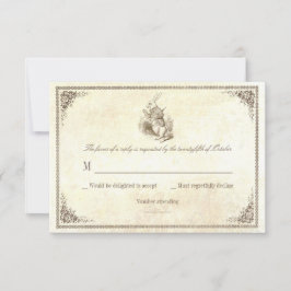 Alice in wonderland bruiloft RSVP-kaarten RSVP Kaartje
