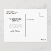  Alice In Wonderland Bruiloft Save the Date Briefkaart (Achterkant)