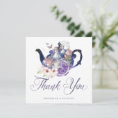 Alice in Wonderland Bruiloft Wonderland Dank je we Bedankkaart (Staand voorkant)