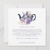 Alice in Wonderland Bruiloft Wonderland Dank je we Bedankkaart (Achterkant)