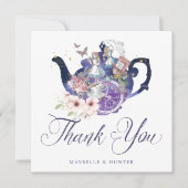 Alice in Wonderland Bruiloft Wonderland Dank je we Bedankkaart (Voorkant)