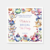 Alice in wonderland bruiloftsfeest thee party servet (Voorkant)