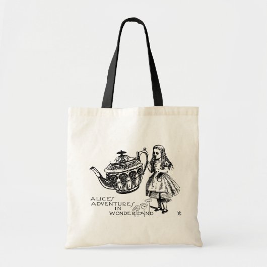Alice in Wonderland Budget Canvas tas (Voorkant)