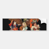 Alice in Wonderland Bumpersticker (Voorkant)