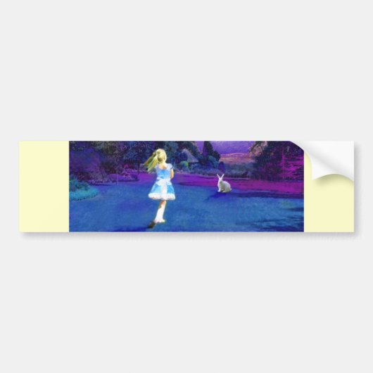 Alice in Wonderland Bumpersticker (Voorkant)