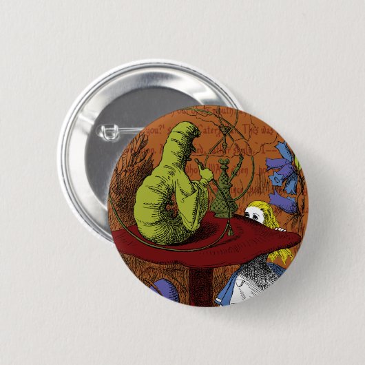 Alice in Wonderland Button (Voorkant /achterkant)