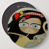 Alice in Wonderland Button (Voorkant /achterkant)