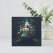 Alice in Wonderland cadeau Kaart (Staand voorkant)