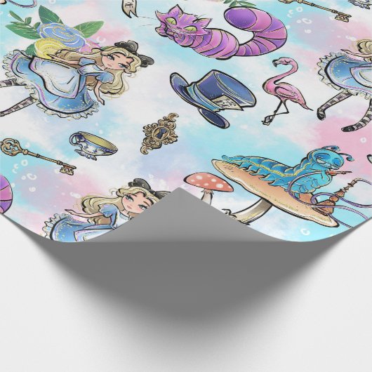 Alice in wonderland cadeau Verpakkingspapier Cadeaupapier (Hoek)