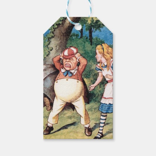 Alice in Wonderland Cadeaulabel (Voorkant)