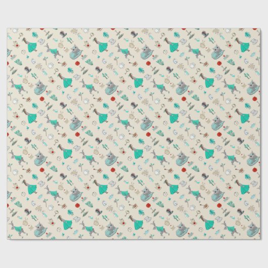 Alice in wonderland cadeaupapier (Vlak)