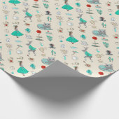 Alice in wonderland cadeaupapier (Hoek)