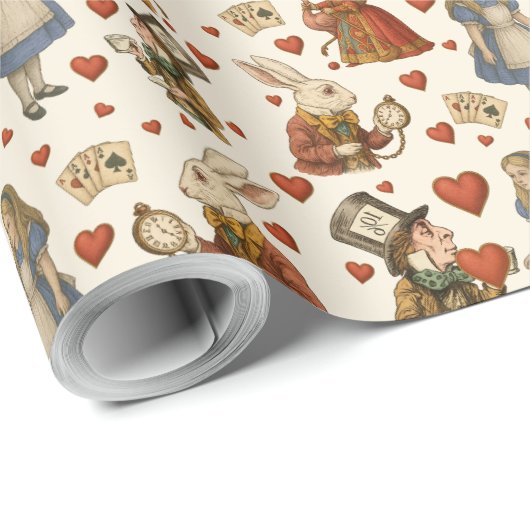  Alice in Wonderland Cadeaupapier (Rol Hoek)