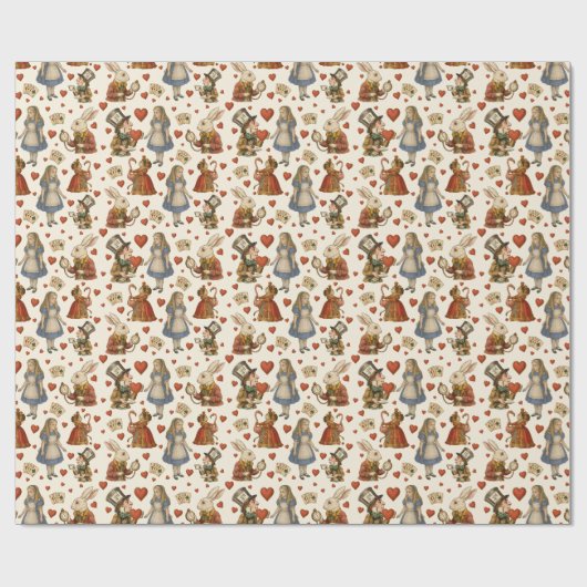  Alice in Wonderland Cadeaupapier (Vlak)