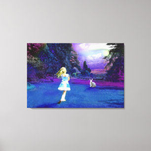 Alice in Wonderland Canvas Afdruk