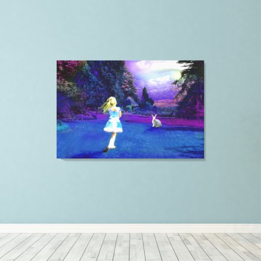 Alice in Wonderland Canvas Afdruk (Insitu (Houten vloer))