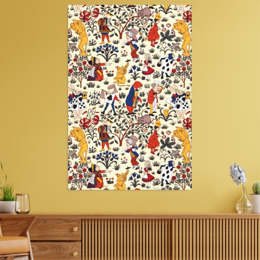 Alice in Wonderland Canvas Afdruk (Insitu (Woonkamer))
