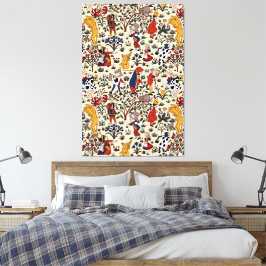 Alice in Wonderland Canvas Afdruk (Insitu (Slaapkamer))