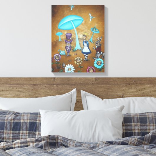 Alice in Wonderland Canvas - In Wonder (Insitu (Slaapkamer))