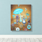 Alice in Wonderland Canvas - In Wonder Afdruk (Insitu (Houten vloer))