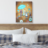 Alice in Wonderland Canvas - In Wonder Afdruk (Insitu (Slaapkamer))