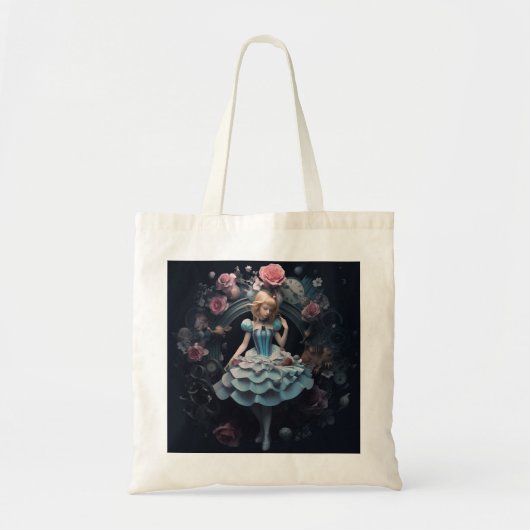 Alice in Wonderland Canvas tas (Voorkant)