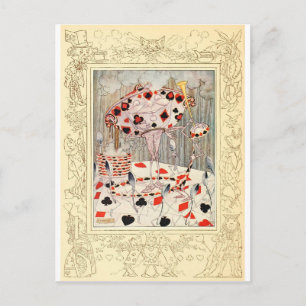Alice in Wonderland Card Battle Briefkaart