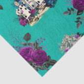 Alice in Wonderland Cards en Rozen ontkoppeling Tissuepapier (Detail)