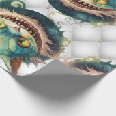 Alice in Wonderland Cat bruiloft thema Cadeaupapier (Hoek)