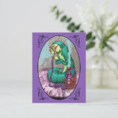 Alice in Wonderland - Caterpijler Briefkaart (Staand voorkant)