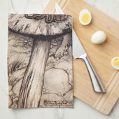 Alice in Wonderland Caterpijler Kitchen Towel Theedoek (Quarter Fold)