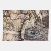 Alice in Wonderland Caterpijler Kitchen Towel Theedoek (Horizontaal)