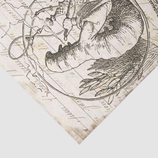 Alice in Wonderland Caterpijler ontkoppeling Tissuepapier (Detail)