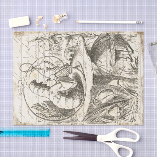  Alice in Wonderland Caterpijler ontkoppeling Tissuepapier (Craft)