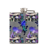 Alice in Wonderland Caterpijler Roking Flowers Heupfles (Achterkant)