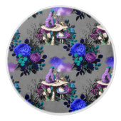 Alice in Wonderland Caterpijler Roking Flowers Keramische Knop (Voorkant)