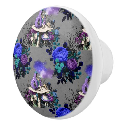 Alice in Wonderland Caterpijler Roking Flowers Keramische Knop (Rechts)