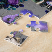 Alice in Wonderland Caterpijler Roking Flowers Legpuzzel (Zijkant)