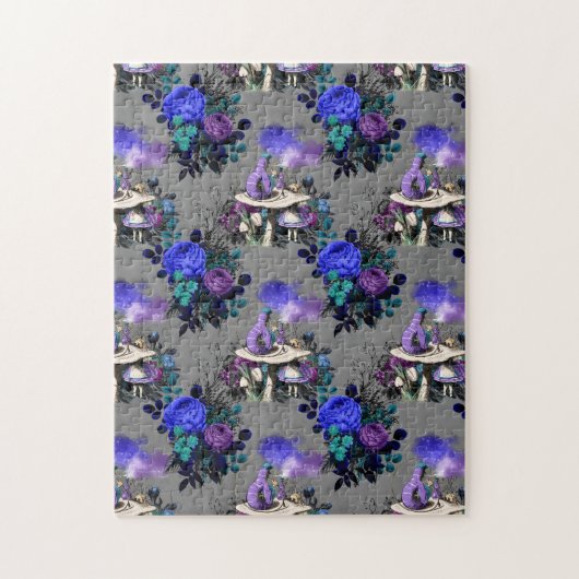 Alice in Wonderland Caterpijler Roking Flowers Legpuzzel (Verticaal)