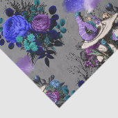 Alice in Wonderland Caterpijler Roking Flowers Tissuepapier (Detail)