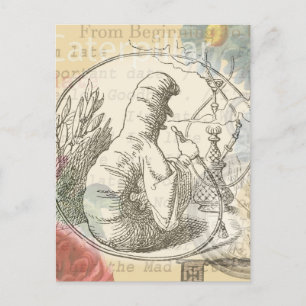 Alice in Wonderland Caterpillar Briefkaart
